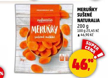 MERUŇKY SUŠENÉ NATURALIA