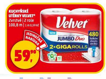 VELVET KUCHYSK UTRKY