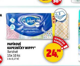 WIPPY PAPÍROVÉ KAPESNÍČKY
