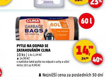 PYTLE NA ODPADKY CLINA