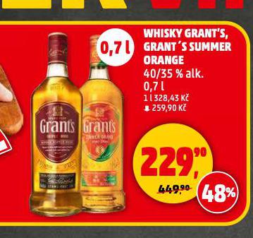 WHISKY GRANT'S SUMMER ORANGE