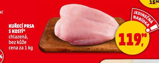 KUŘECÍ PRSA S KOSTÍ