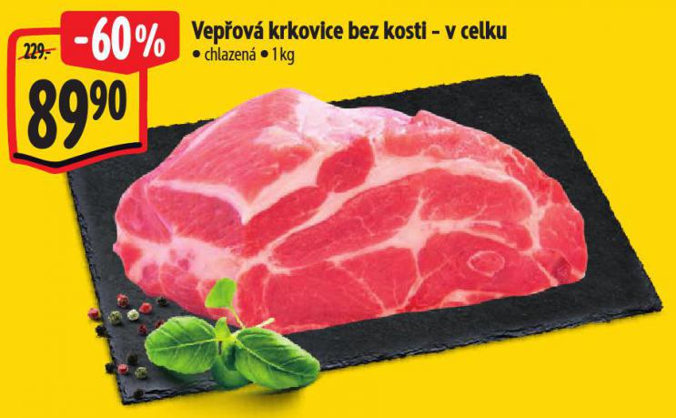 Vepřová krkovice bez kosti - v celku