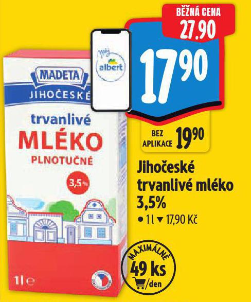 Jihoesk trvanliv mlko