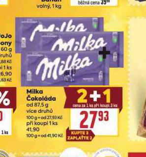 MILKA ČOKOLÁDA