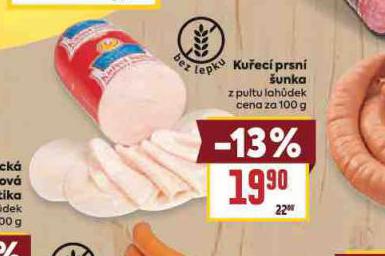 KUŘECÍ PRSNÍ ŠUNKA