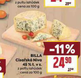 BILLA CSASK NIVA 45%