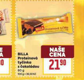 BILLA PROTEINOVÁ TYČINKA
