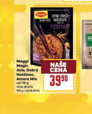 MAGGI MAGIC ASIA, DOBR HOSTINEC AMORE MIO