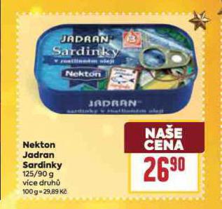 NEKTON JADRAN SARDINKY