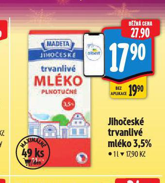 MADETA JIHOČESKÉ MLÉKO