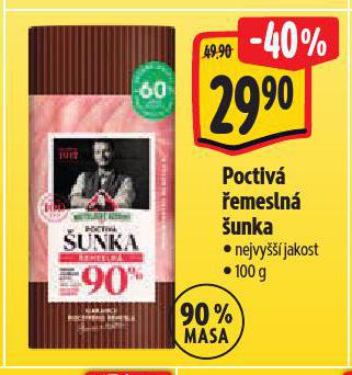 POCTIVÁ ŘEMESLNÁ ŠUNKA