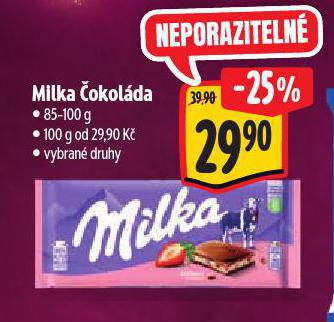 MILKA ČOKOLÁDA