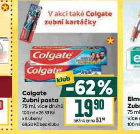 COLGATE ZUBNÍ PASTA