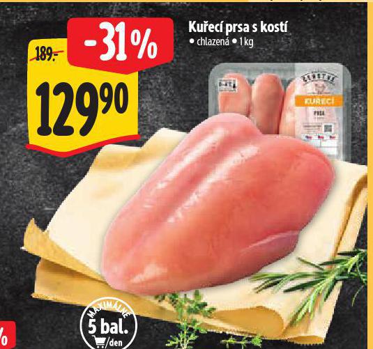 KUŘECÍ PRSA S KOSTÍ