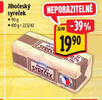 JIHOČESKÝ SYREČEK