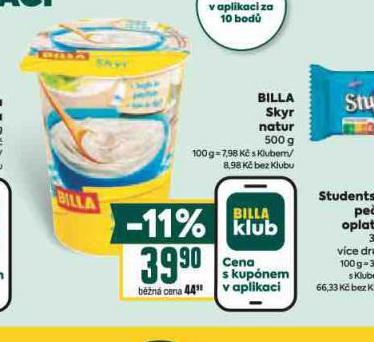 BILLA SKYR NATUR