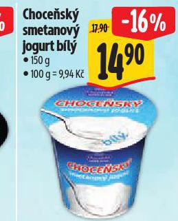 CHOCESK SMETANOV JOGURT