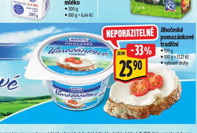 JIHOČESKÉ TRADIČNÍ POMAZÁNKOVÉ