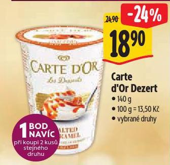 CARTE D'OR SMETANOV DEZERT