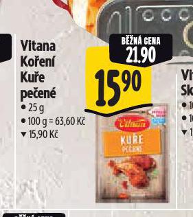 VITANA KOŘENÍ KUŘE PEČENÉ