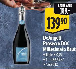 DEANGELI PROSECCO DOC MILLESIMATO BRUT