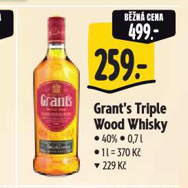 GRANT'S TRIPLE WOOD WHISKY