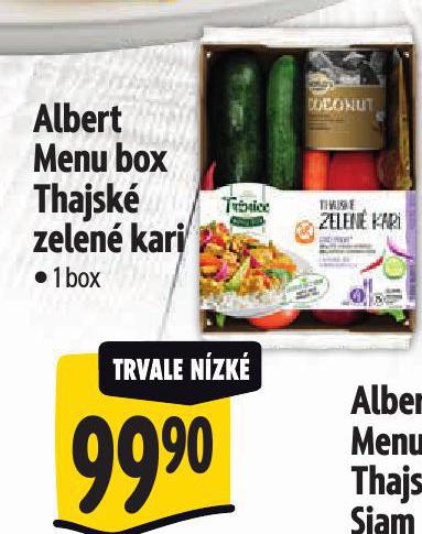 MENU BOX THAJSK ZELEN KARI
