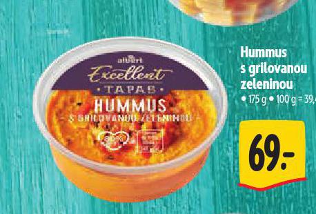 HUMMUS S GRILOVANOU ZELENINOU