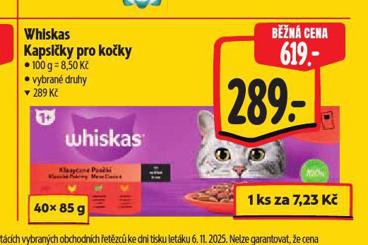 WHISKAS KAPSIKY PRO KOKY