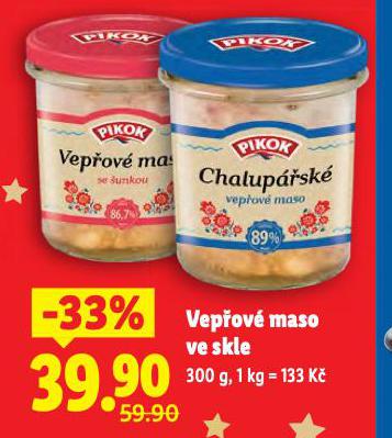 VEPŘOVÉ MASO VE SKLE