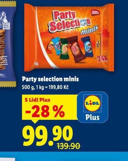 PARTY SELECTION MINIS
