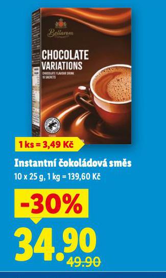 INSTANTNÍ ČOKOLÁDOVÁ SMĚS