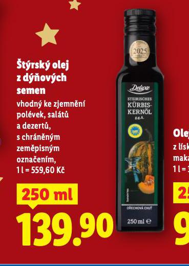 ŠTÝRSKÝ OLEJ Z DÝŇOVÝCH SEMEN