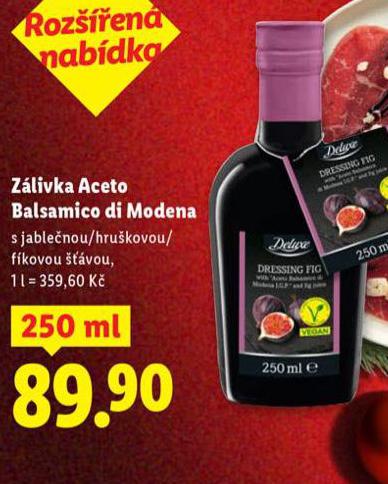 ZÁLIVKA ACETO BALSAMICO DI MODENA