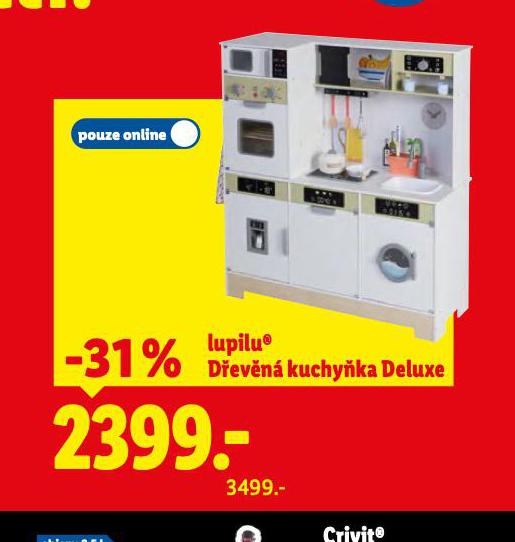 DŘEVĚNÁ KUCHYŇKA DELUXE