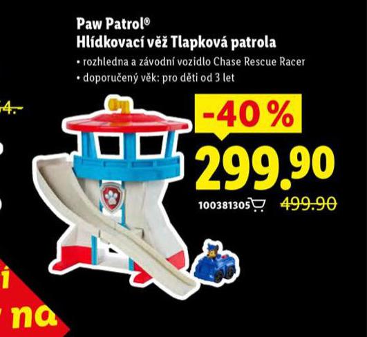 PAW PATROL HLÍDKOVACÍ VĚŽ TLAPKOVÁ PATROLA