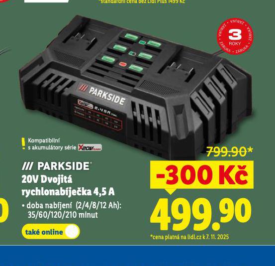 20V DVOJIT RYCHLONABJEKA 4,5 A