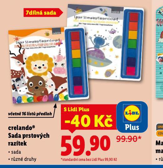 SADA PRSTOVCH RAZTEK