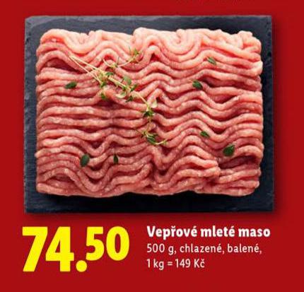 VEPŘOVÉ MLETÉ MASO