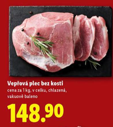 VEPŘOVÁ PLEC BEZ KOSTI
