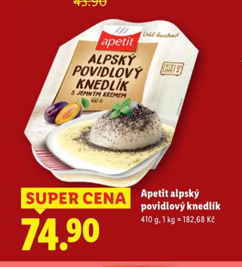 APETIT ALPSK POVIDLOV KNEDLK