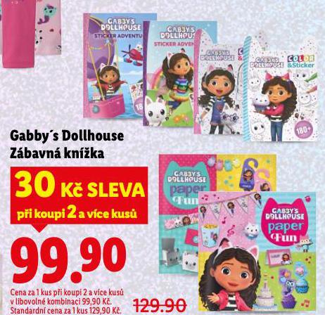 GABBY'S DOLLHOUSE ZÁBAVNÁ KNÍŽKA