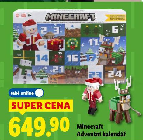 MINECRAFT ADVENTNÍ KALENDÁŘ
