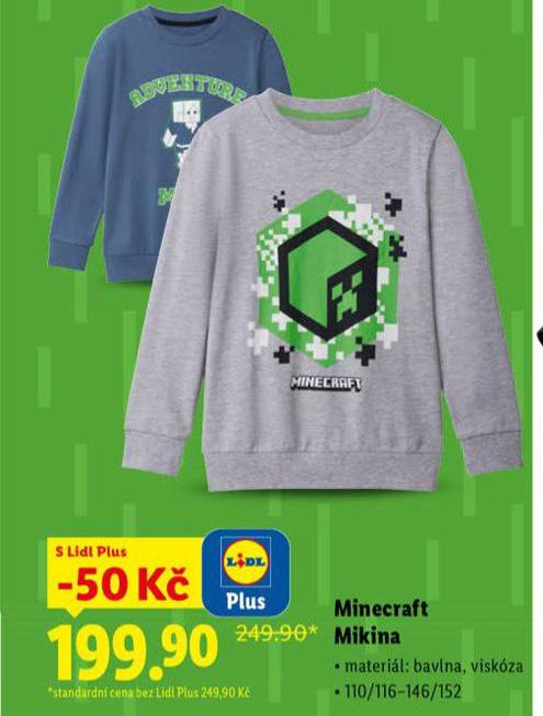 MINECRAFT MIKINA