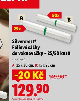 SILVECREST FÓLIOVÉ SÁČKY DO VAKUOVAČKY