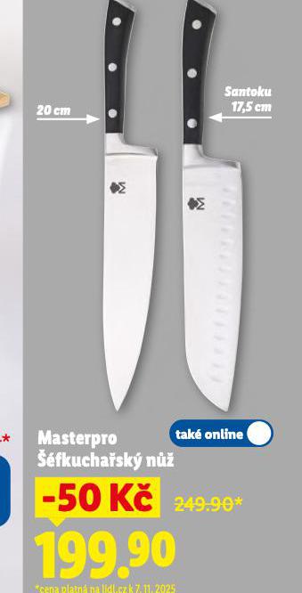 MASTERPRO ŠÉFKUCHAŘSKÝ NŮŽ