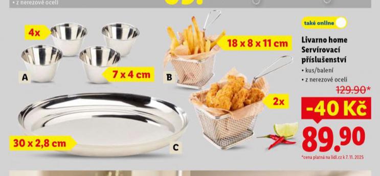 LIVARNO HOME SERVÍROVACÍ PŘÍSLUŠENSTVÍ