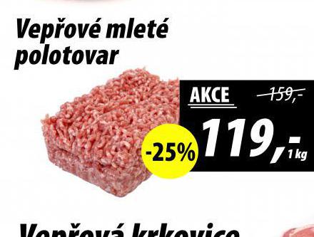 VEPŘOVÉ MLETÉ POLOTOVAR