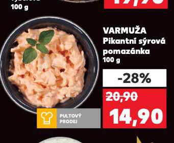 VARMUŽA PIKANTNÍ SÝROVÁ POMAZÁNKA